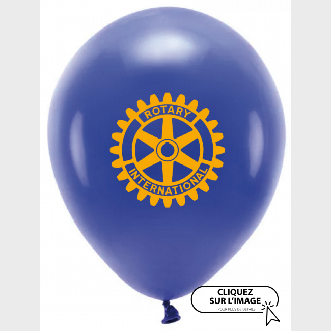 Ballon ROTARY - Pack de 100 pièces 100% latex = 100% biodégradable  EN STOCK ! disponible sous quelques jours.