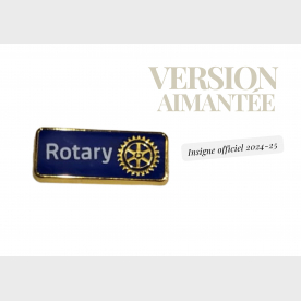 Insigne du Rotary « officiel 2024 » - Nouveau Modèle aimanté EN STOCK ! (lot 50 ex) BLANC OU BLEU