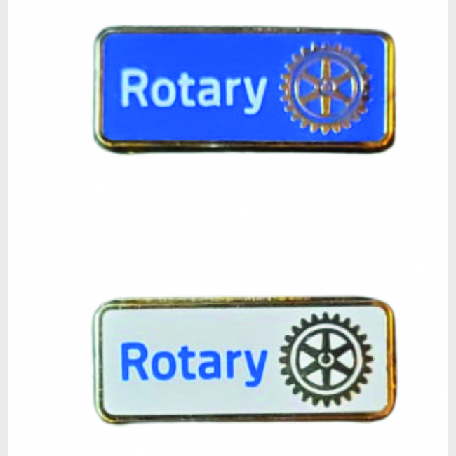 Insigne du Rotary « officiel 2024 » - Nouveau Modèle EN STOCK ! (lot 50 ex) BLANC OU BLEU